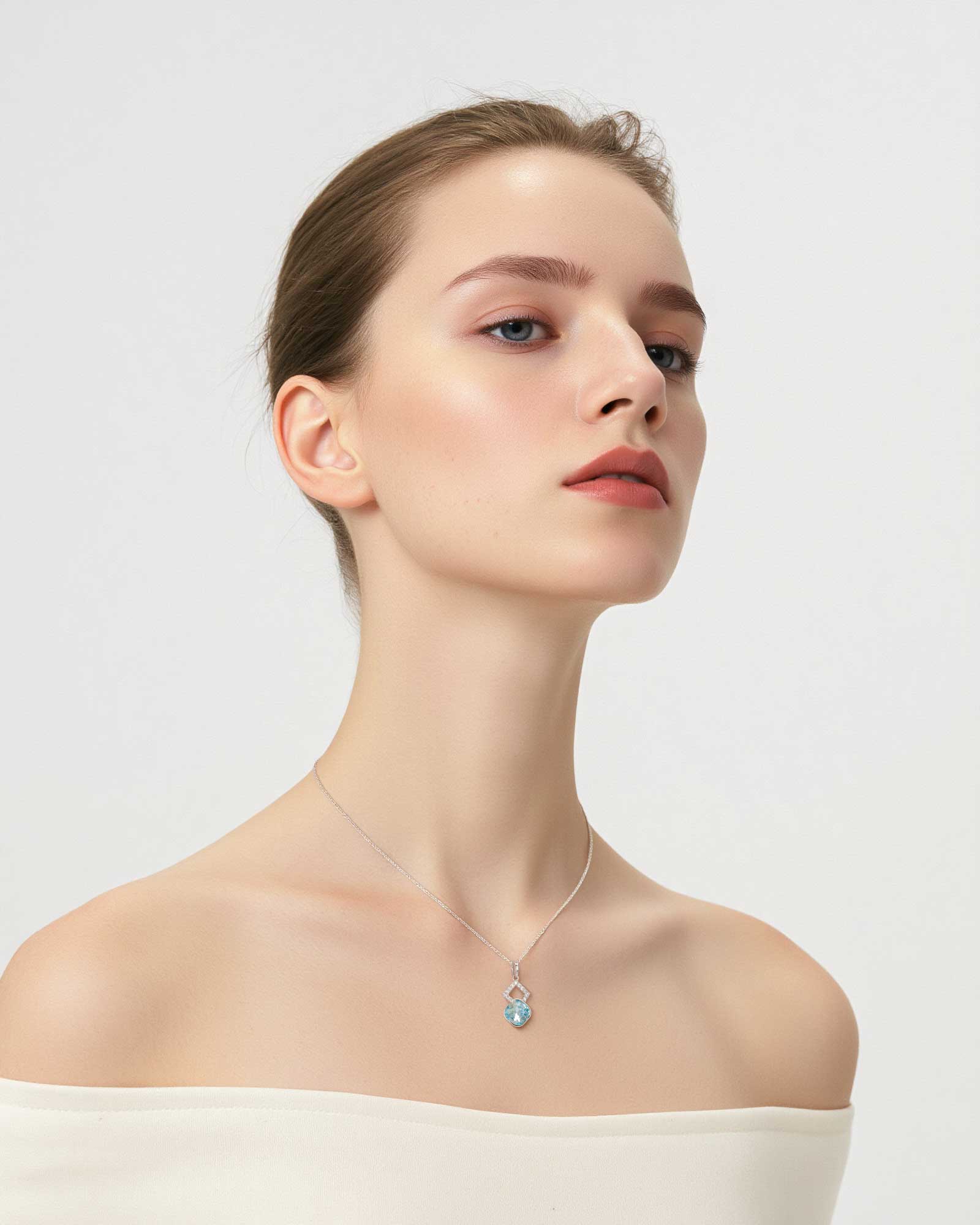 blue mood necklace