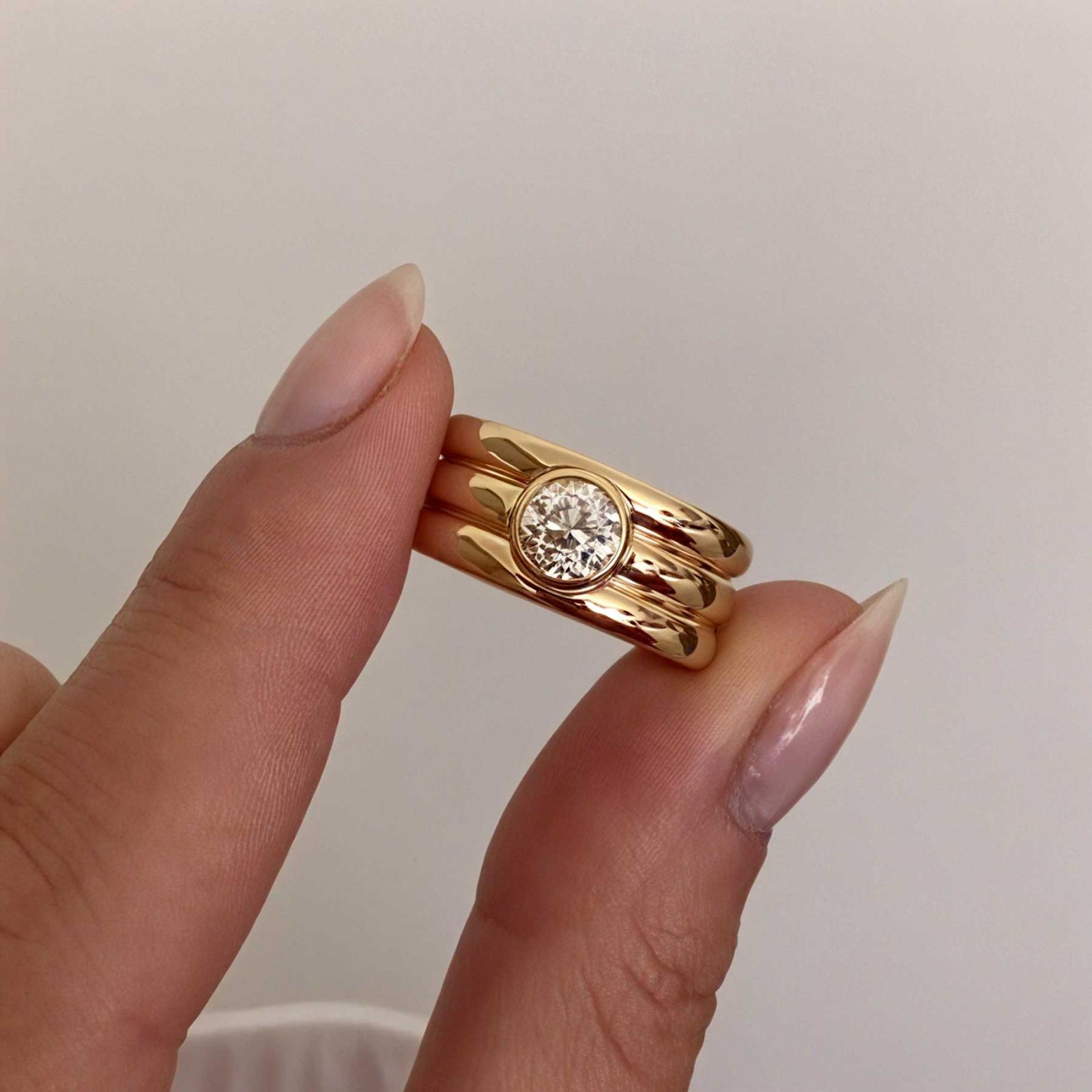 Bezel Set Diamonds